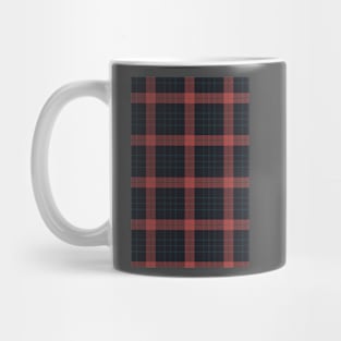 Blue red tartan pattern Mug